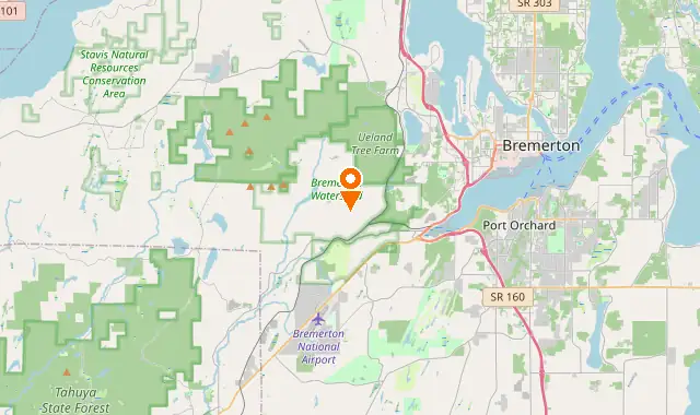 Street map of Bremerton, WA
