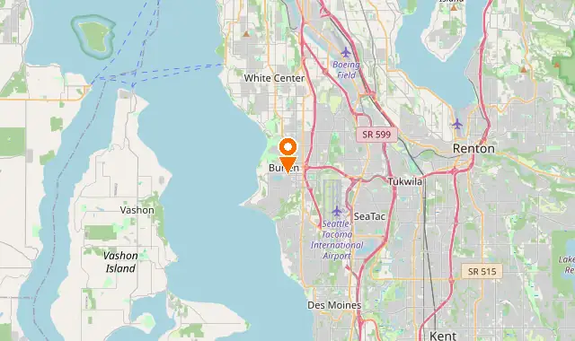 Street map of Burien, WA