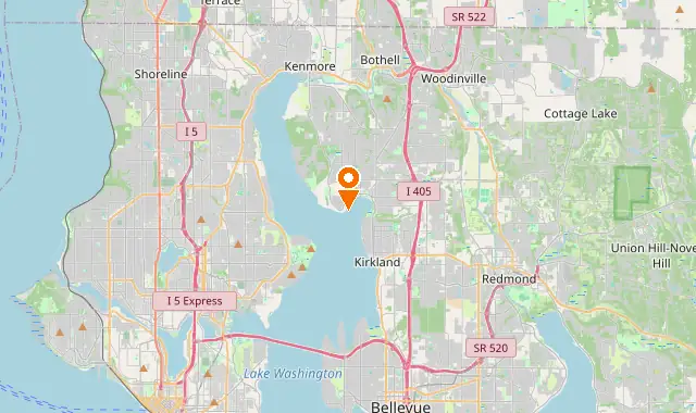 Street map of Kirkland, WA