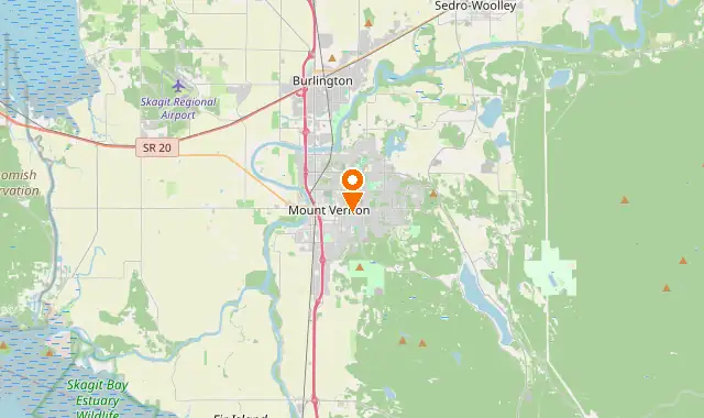 Street map of Mount Vernon, WA