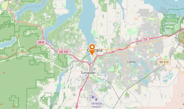 Street map of Olympia, WA