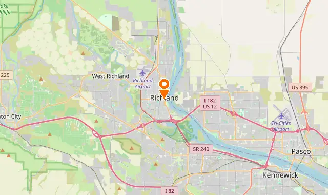 Street map of Richland, WA